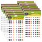Colorful Paw Prints Mini Stickers Valu-Pak, 1144 Per Pack, 6 Packs